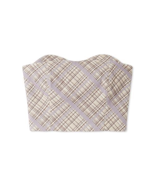 LILY BROWN（リリーブラウン）の「ウーリーチェックプリントビスチェ（その他トップス・レディース・グレイッシュベージュ/ネイビー/イエロー・1/0）」の18枚目の写真