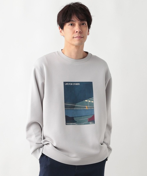 GLOBAL WORK（グローバルワーク）の「ライトクッションクルーネック/ロゴ/580440（Tシャツ/カットソー・メンズ・グレー/ワインレッド/ホワイト系6/ネイビー/カーキ/ライトベージュ/ホワイト/チャコールグレー/ホワイト系7/ダークグレー/オフホワイト/グレー系その他6/その他・XX-LARGE/X-LARGE/MEDIUM/3XL/LARGE/SMALL/X-SMALL）」の6枚目の写真