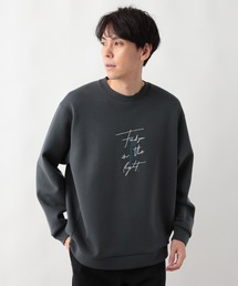 GLOBAL WORK | ライトクッションクルーネック/ロゴ/580440(Tシャツ/カットソー)