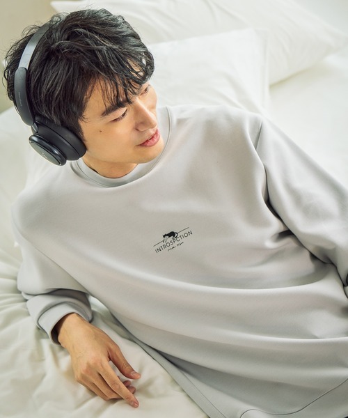 GLOBAL WORK（グローバルワーク）の「ライトクッションクルーネック/ロゴ/580440（Tシャツ/カットソー・メンズ・グレー/ワインレッド/ホワイト系6/ネイビー/カーキ/ライトベージュ/ホワイト/チャコールグレー/ホワイト系7/ダークグレー/オフホワイト/グレー系その他6/その他・XX-LARGE/X-LARGE/MEDIUM/3XL/LARGE/SMALL/X-SMALL）」の14枚目の写真