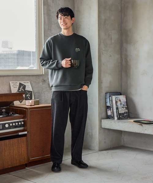 GLOBAL WORK（グローバルワーク）の「ライトクッションクルーネック/ロゴ/580440（Tシャツ/カットソー・メンズ・グレー/ワインレッド/ホワイト系6/ネイビー/カーキ/ライトベージュ/ホワイト/チャコールグレー/ホワイト系7/ダークグレー/オフホワイト/グレー系その他6/その他・XX-LARGE/X-LARGE/MEDIUM/3XL/LARGE/SMALL/X-SMALL）」の20枚目の写真