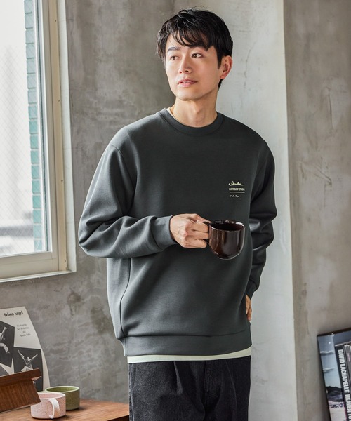 GLOBAL WORK（グローバルワーク）の「ライトクッションクルーネック/ロゴ/580440（Tシャツ/カットソー・メンズ・グレー/ワインレッド/ホワイト系6/ネイビー/カーキ/ライトベージュ/ホワイト/チャコールグレー/ホワイト系7/ダークグレー/オフホワイト/グレー系その他6/その他・XX-LARGE/X-LARGE/MEDIUM/3XL/LARGE/SMALL/X-SMALL）」の21枚目の写真