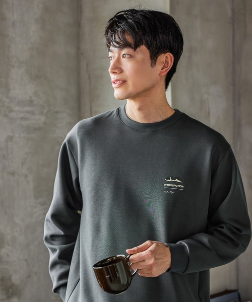 GLOBAL WORK（グローバルワーク）の「ライトクッションクルーネック/ロゴ/580440（Tシャツ/カットソー・メンズ・グレー/ワインレッド/ホワイト系6/ネイビー/カーキ/ライトベージュ/ホワイト/チャコールグレー/ホワイト系7/ダークグレー/オフホワイト/グレー系その他6/その他・XX-LARGE/X-LARGE/MEDIUM/3XL/LARGE/SMALL/X-SMALL）」の22枚目の写真