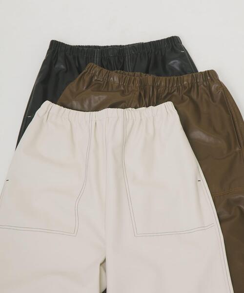 LAATO(ラート)の「easy stitch pants(その他パンツ・レディース・オフホワイト/ブラック/ダークブラウン・FREE)」の12枚目の写真