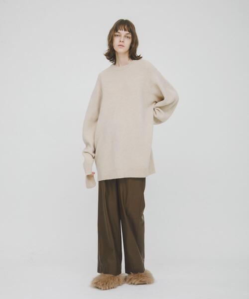 LAATO（ラート）の「easy stitch pants（その他パンツ・レディース・オフホワイト/ブラック/ダークブラウン・FREE）」の8枚目の写真