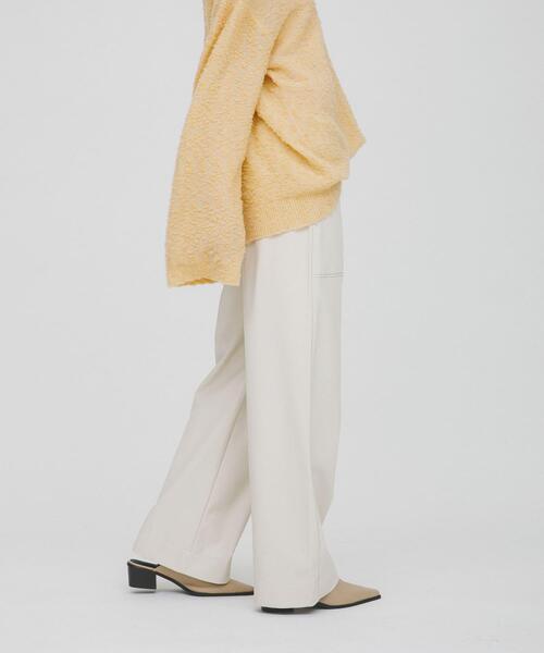 LAATO（ラート）の「easy stitch pants（その他パンツ・レディース・オフホワイト/ブラック/ダークブラウン・FREE）」の18枚目の写真