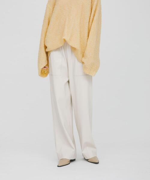 LAATO（ラート）の「easy stitch pants（その他パンツ・レディース・オフホワイト/ブラック/ダークブラウン・FREE）」の19枚目の写真