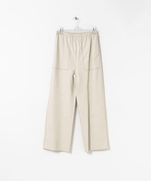 LAATO（ラート）の「easy stitch pants（その他パンツ・レディース・オフホワイト/ブラック/ダークブラウン・FREE）」の4枚目の写真