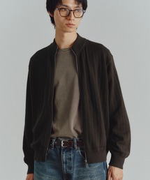 WYM LIDNM | WIDE RIB SHORT NECK ZIP KNIT(ニット/セーター)