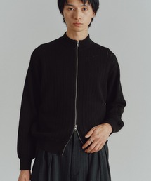 WYM LIDNM（ウィム バイ リドム）の「WIDE RIB SHORT NECK ZIP KNIT（ニット/セーター・メンズ）」