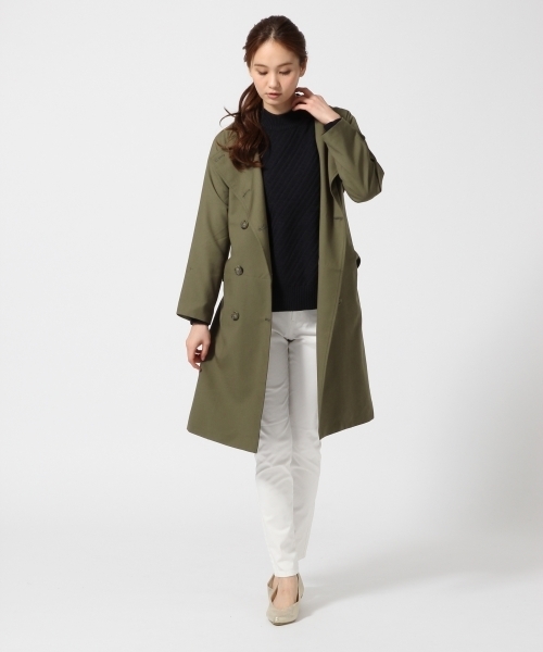 GLOBAL WORK（グローバルワーク）の「5ゲージナナメガラニットプルオーバー/705500（ニット/セーター・レディース・ライトブルー/グレー/ホワイト/ピンク/ネイビー・LARGE/SMALL/MEDIUM）」の19枚目の写真