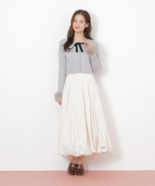 ◇袖フェイクファーカーデトップス（ニット/セーター）｜JILL by JILL