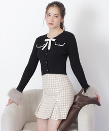 JILL by JILL STUART | ◇袖フェイクファーカーデトップス(ニット/セーター)