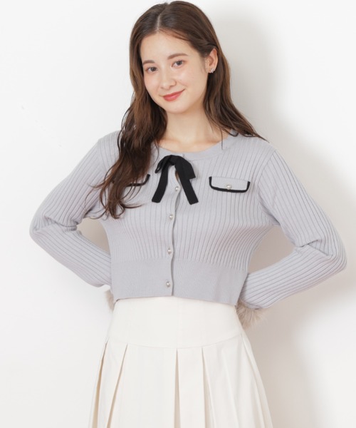 ◇袖フェイクファーカーデトップス（ニット/セーター）｜JILL by JILL