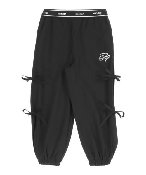 ANAP kids（アナップキッズ）の「サイドリボンシャカジョガーパンツ（その他パンツ・キッズ・ブラック/ライトピンク/ラベンダー・130/110/120）」の14枚目の写真