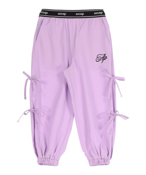 ANAP kids（アナップキッズ）の「サイドリボンシャカジョガーパンツ（その他パンツ・キッズ・ブラック/ライトピンク/ラベンダー・130/110/120）」の15枚目の写真