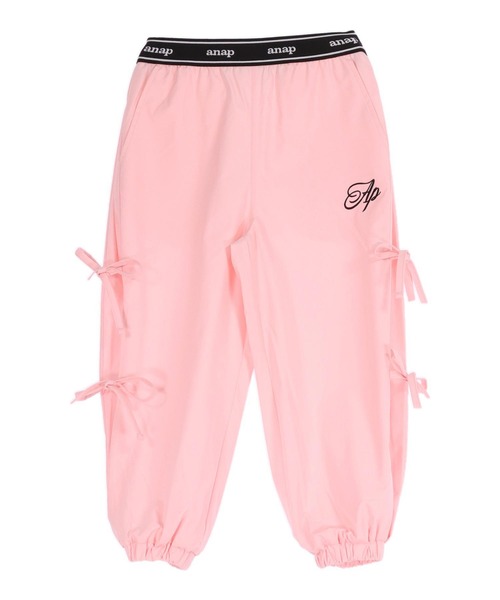 ANAP kids（アナップキッズ）の「サイドリボンシャカジョガーパンツ（その他パンツ・キッズ・ブラック/ライトピンク/ラベンダー・130/110/120）」の16枚目の写真