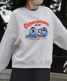 Disney（ディズニー）の「【DISNEY/ディズニー】ミッキーマウス裏起毛サガラ刺繍クルーネックトレーナー（スウェット・メンズ）」