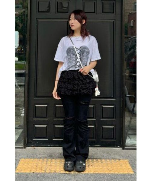 カンカンフリルミニスカート_ブラック（スカート）｜CRANK（クランク