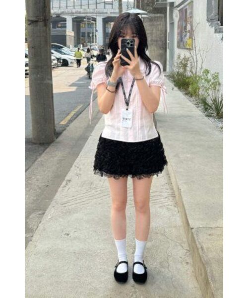 CRANK(クランク)の「カンカンフリルミニスカート_ブラック(スカート・レディース・その他・FREE)」の12枚目の写真