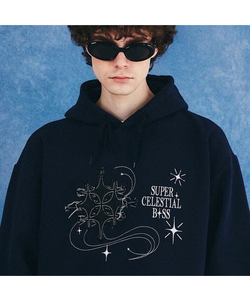 GAKKAI UNIONS(ガッカイユニオンズ)の「クエイサーフードティー ネイビー(パーカー・レディース・その他・MEDIUM/LARGE/X-LARGE/SMALL)」の1枚目の写真