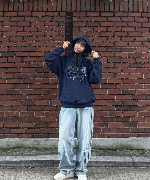 GAKKAI UNIONS(ガッカイユニオンズ)の「クエイサーフードティー ネイビー(パーカー・レディース・その他・MEDIUM/LARGE/X-LARGE/SMALL)」の12枚目の写真