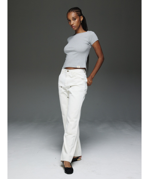 GLOWNY（グロウニ―）の「THE COOPER JEANS (WHITE)（デニムパンツ・レディース・その他・MEDIUM/LARGE/X-SMALL/SMALL）」の5枚目の写真