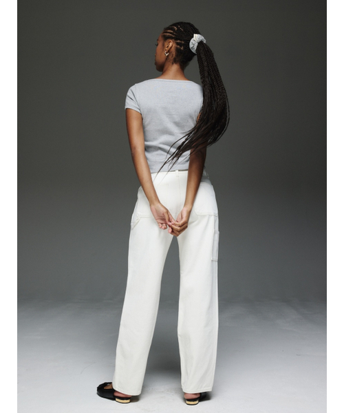 GLOWNY（グロウニ―）の「THE COOPER JEANS (WHITE)（デニムパンツ・レディース・その他・MEDIUM/LARGE/X-SMALL/SMALL）」の4枚目の写真