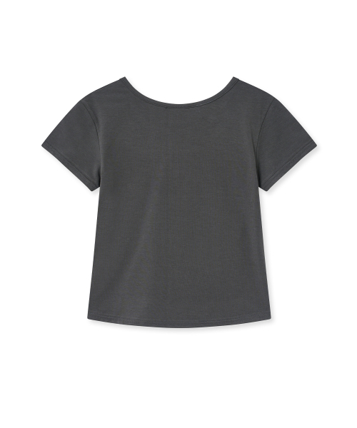Midnight Move(ミッドナイトムーブ)の「cross t (dark grey)(Tシャツ/カットソー・レディース・その他・FREE)」の4枚目の写真
