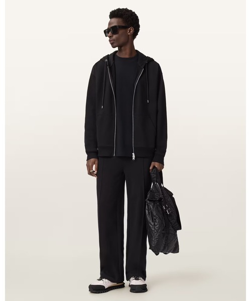 ALLSAINTS（オールセインツ）の「MILO ZIP OTH HOODY | MILO ZIP OTH フーディー（パーカー・メンズ・ブラック・XS/S/M/L/XL）」の3枚目の写真