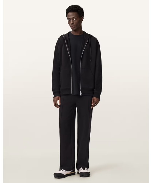 ALLSAINTS（オールセインツ）の「MILO ZIP OTH HOODY | MILO ZIP OTH フーディー（パーカー・メンズ・ブラック・XS/S/M/L/XL）」の5枚目の写真