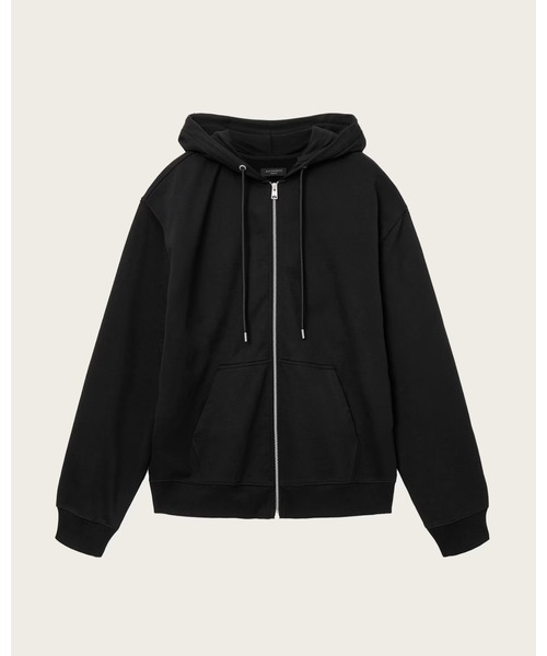 ALLSAINTS（オールセインツ）の「MILO ZIP OTH HOODY | MILO ZIP OTH フーディー（パーカー・メンズ・ブラック・XS/S/M/L/XL）」の9枚目の写真