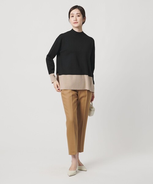 UNITED ARROWS（ユナイテッドアローズ）の「ウールブレンド ハイネックニット ‐ウォッシャブル‐（ニット/セーター・レディース・その他7/その他2/ダークグレー・FREE）」の10枚目の写真