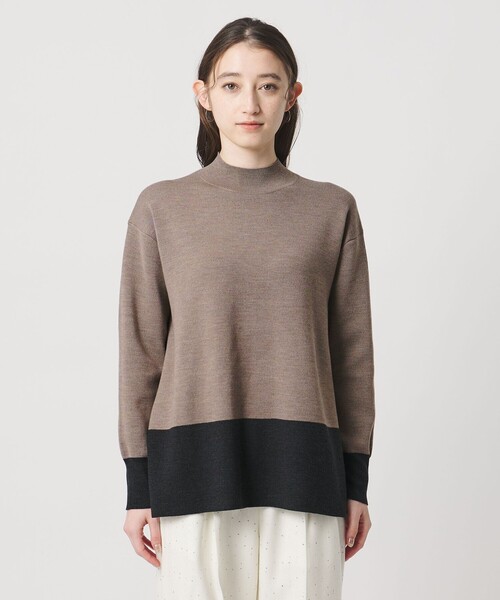 UNITED ARROWS（ユナイテッドアローズ）の「ウールブレンド ハイネックニット ‐ウォッシャブル‐（ニット/セーター・レディース・その他7/その他2/ダークグレー・FREE）」の12枚目の写真