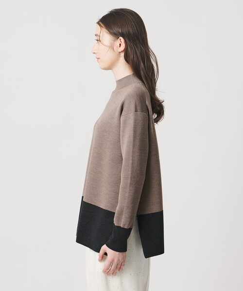 UNITED ARROWS（ユナイテッドアローズ）の「ウールブレンド ハイネックニット ‐ウォッシャブル‐（ニット/セーター・レディース・その他7/その他2/ダークグレー・FREE）」の13枚目の写真