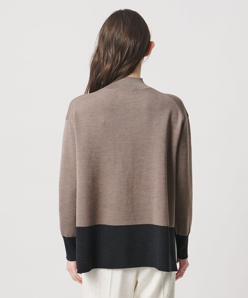 UNITED ARROWS（ユナイテッドアローズ）の「ウールブレンド ハイネックニット ‐ウォッシャブル‐（ニット/セーター・レディース・その他7/その他2/ダークグレー・FREE）」の14枚目の写真