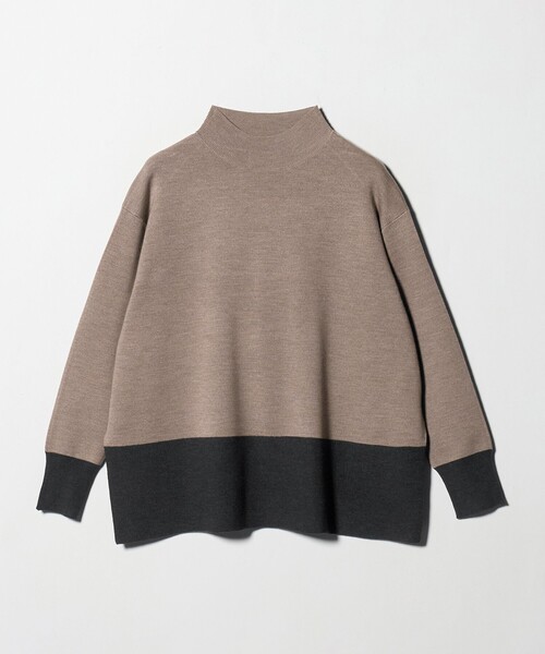 UNITED ARROWS（ユナイテッドアローズ）の「ウールブレンド ハイネックニット ‐ウォッシャブル‐（ニット/セーター・レディース・その他7/その他2/ダークグレー・FREE）」の21枚目の写真