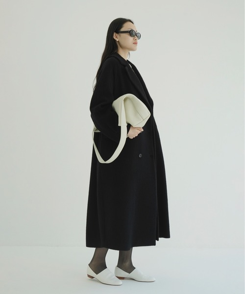 CLANE（クラネ）の「DOUBLE WOOL LONG COAT（チェスターコート・レディース・ブラウン/グレー/ブラック・1/2/0）」の18枚目の写真