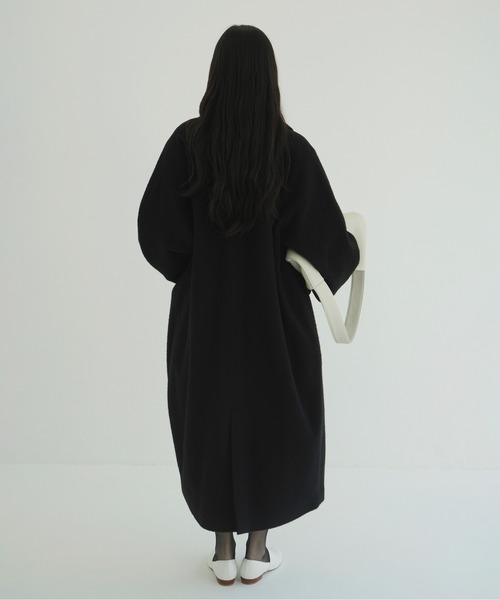CLANE（クラネ）の「DOUBLE WOOL LONG COAT（チェスターコート・レディース・ブラウン/グレー/ブラック・1/2/0）」の19枚目の写真
