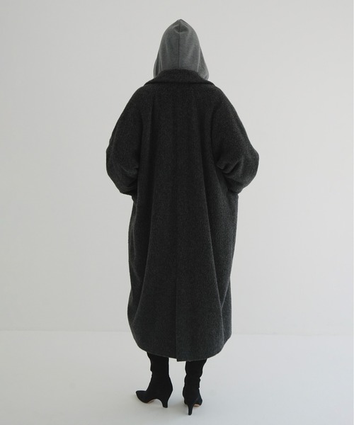 CLANE（クラネ）の「DOUBLE WOOL LONG COAT（チェスターコート・レディース・ブラウン/グレー/ブラック・1/2/0）」の12枚目の写真