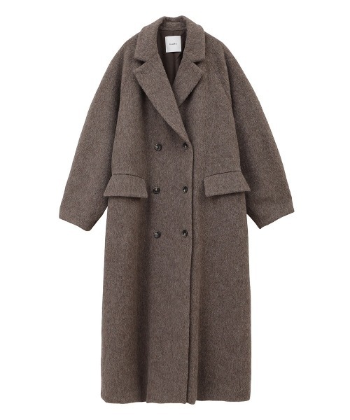 CLANE（クラネ）の「DOUBLE WOOL LONG COAT（チェスターコート・レディース・ブラウン/グレー/ブラック・1/2/0）」の20枚目の写真