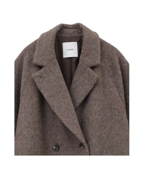 CLANE（クラネ）の「DOUBLE WOOL LONG COAT（チェスターコート・レディース・ブラウン/グレー/ブラック・1/2/0）」の22枚目の写真