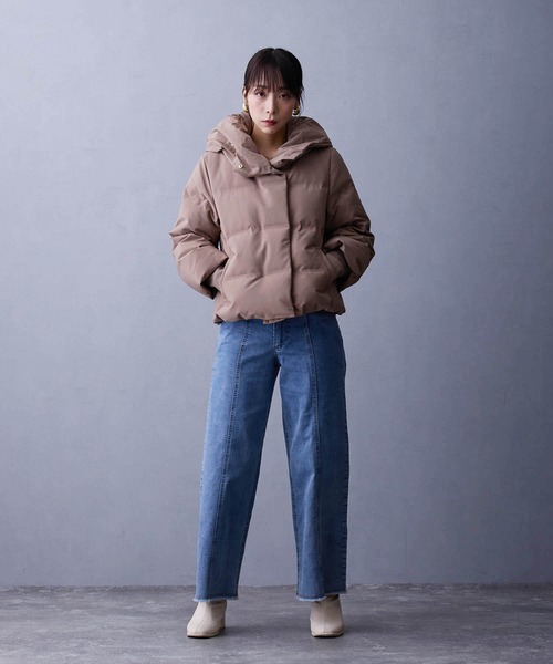 セール】シームレスダウンブルゾン（ダウンジャケット/コート