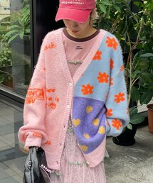 HELLO.SANFRANCISCO | 【HELLO.SANFRANCISCO/ハローサンフランシスコ】ジャガードドッキングハート釦カーデ(カーディガン/ボレロ)