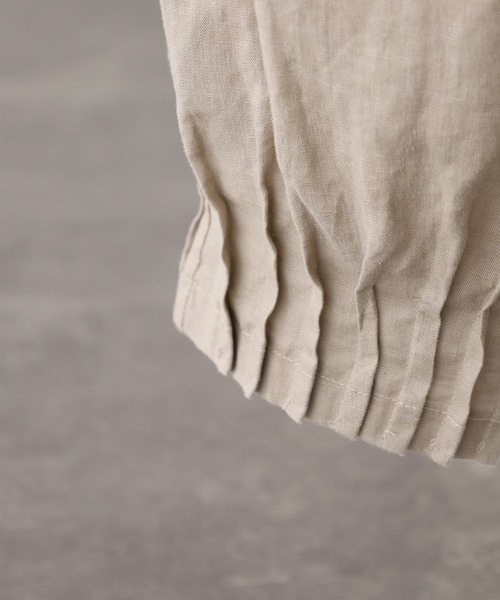 ubasoku(ウバソク)の「ubasoku 裾変形ピンタックワイドシルエット裏付パンツ(その他パンツ・レディース・ブラック/バイオレット/ベージュ・FREE)」の22枚目の写真