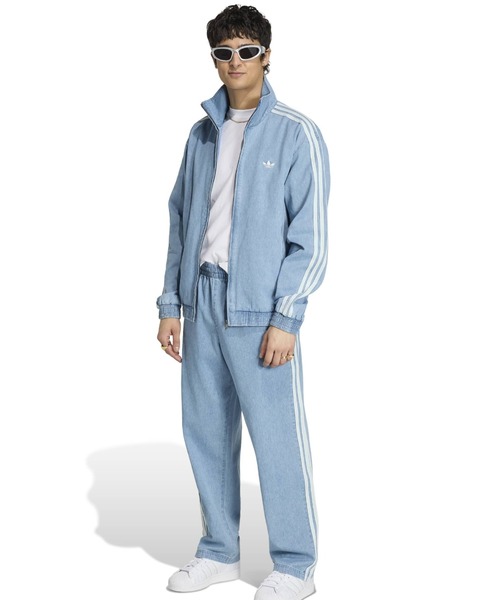 adidas(アディダス)の「adidas DENIM FB JACKET / アディダス デニム ファイヤーバード ジャケット(デニムジャケット・メンズ・ライトブルー・S/M/L/XL/XXL)」の2枚目の写真
