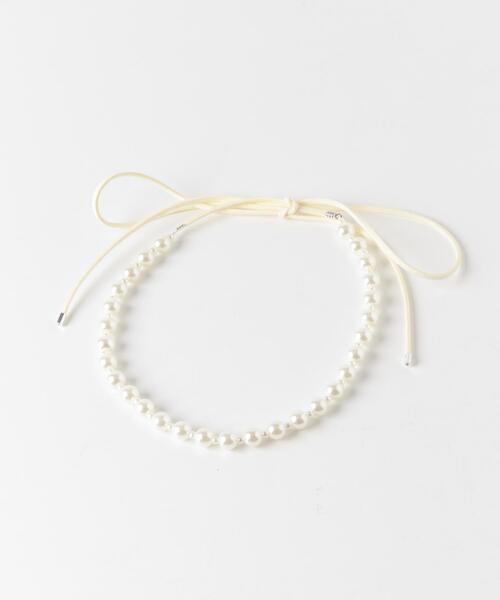 SMELLY(スメリー)の「パールコードチョーカーネックレス(ネックレス・レディース・アイボリー・-)」の8枚目の写真