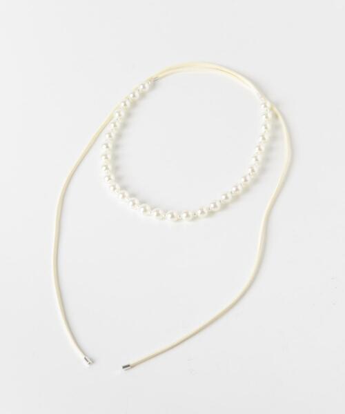 SMELLY(スメリー)の「パールコードチョーカーネックレス(ネックレス・レディース・アイボリー・-)」の9枚目の写真