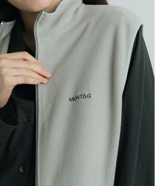 anuke（アンヌーク）の「Fleece Zip Vest（ベスト・レディース・ブルー系その他/チャコールグレー・36inch/38inch）」の8枚目の写真