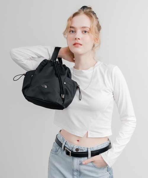THE NORTH FACE(ザノースフェイス)の「日本未展開モデル THE NORTH FACE ザ・ノースフェイス WHITE LABEL ホワイトレーベル BONNEY BUCKET BAG MINI/2WAYショルダーバッグ(ショルダーバッグ・レディース・ブラック/クリーム/スモークピンク・FREE)」の8枚目の写真